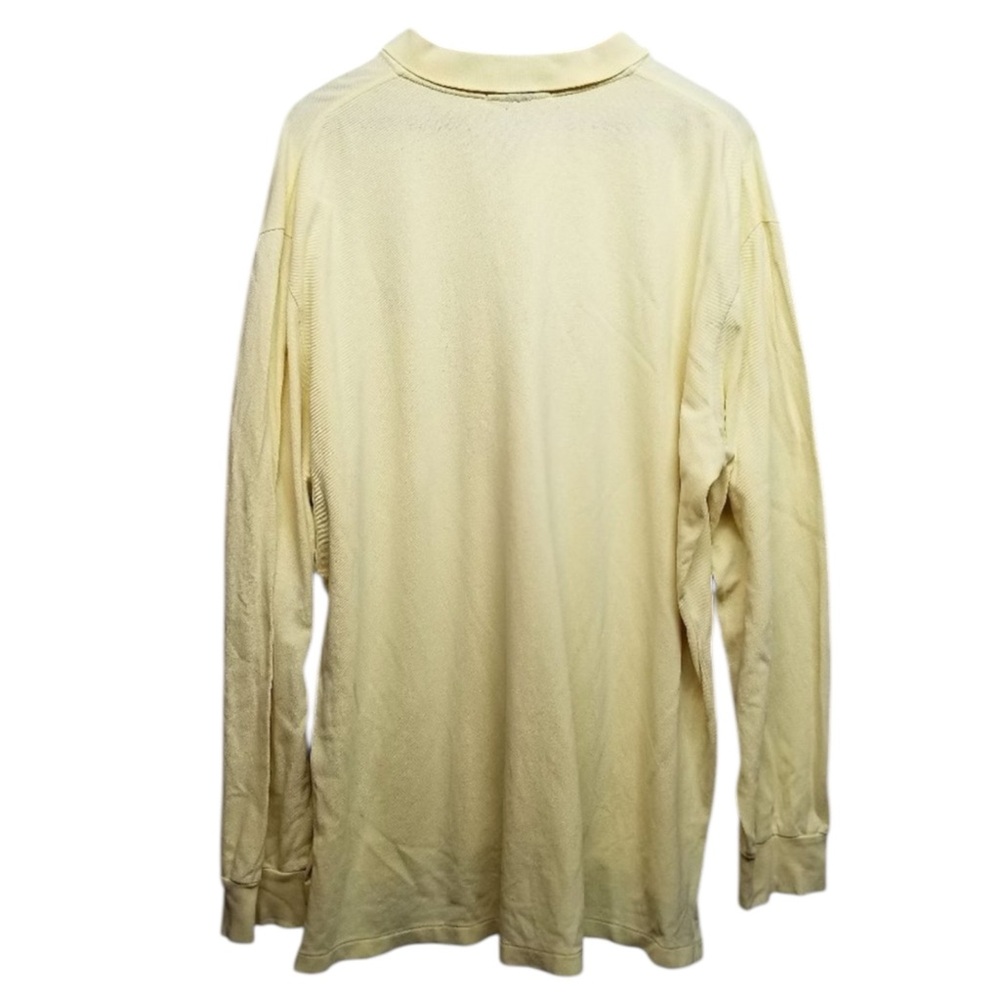 POLO RALPH LAUREN Pique Long Sleeve Polo Shirt in Butter Yellow Size XXL—SPRING! - Picture 4 of 9